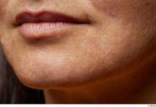 HD Face skin Alicia Dengra lips mouth pores skin texture…